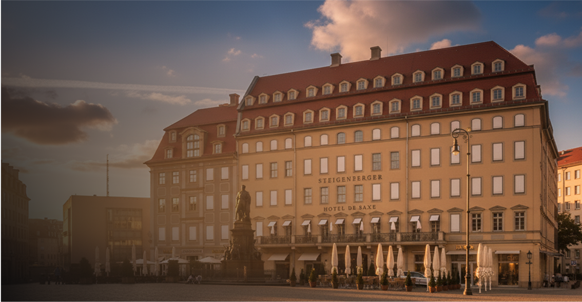Steigenberger Hotel de Saxe -&nbsp;Premium stay, located at Neumarkt directly across from Frauenkirche.